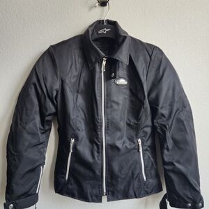 VTG Alpinestars Black Padded Motorcycle Jacket